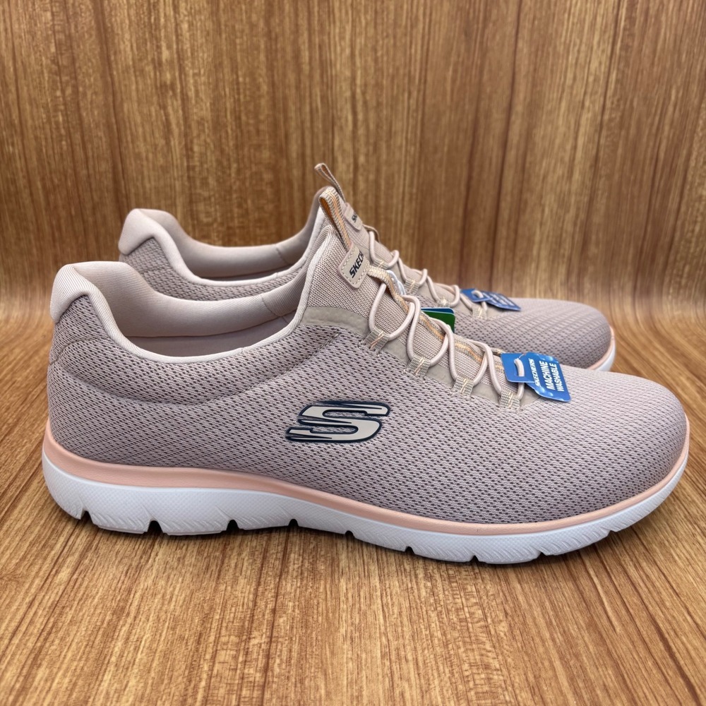 Skechers Summits Summer Blush Sneakers Womens 11 Taupe Peach Memory Foam New‎